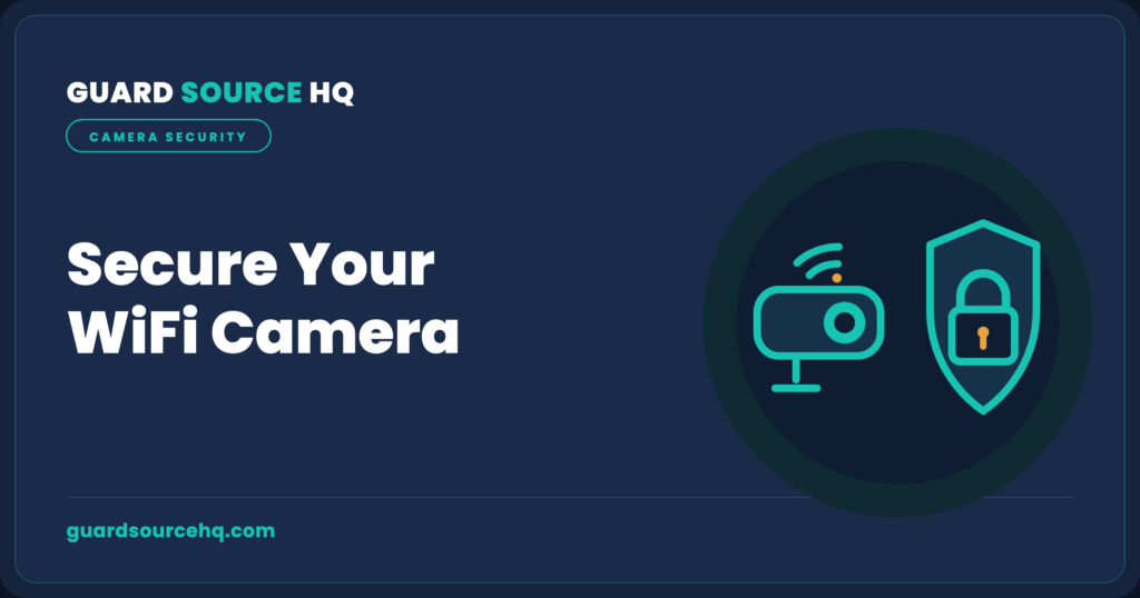 Secure WiFi camera shield and lock